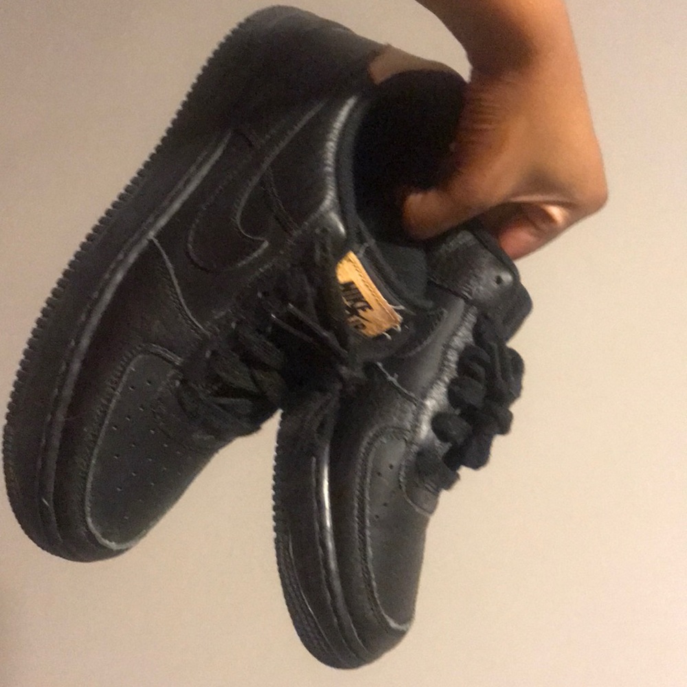 Black Nike Air Force 1s